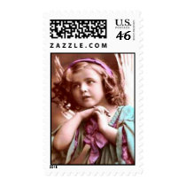 Christmas vintage angel postage