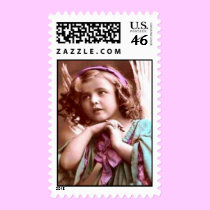 Christmas vintage angel postage