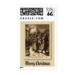 Christmas Vintage Carol Singers, Musicians Stamp