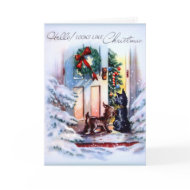 Christmas Visitors card