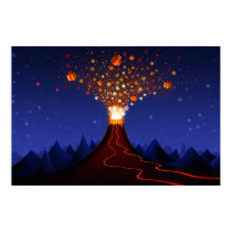 Christmas Volcano posters