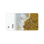 Christmas Washed Up on Shore Gift Tags Custom Address Label