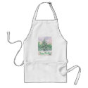 Christmas Watercolor Painting Apron