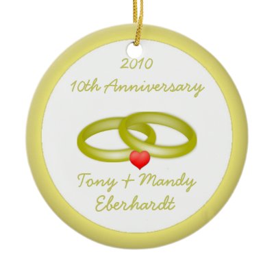 Christmas/Wedding Anniversary Ornament
