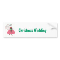 Christmas Wedding bumper stickers