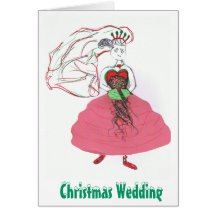Christmas Wedding Card