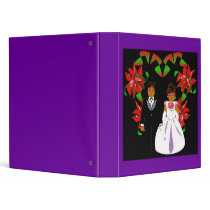Christmas Wedding Couple Heart Wreath I binders