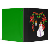 Christmas Wedding Couple Heart Wreath I binders