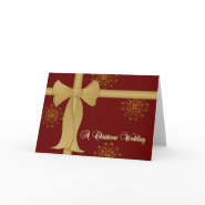 Christmas Wedding Invitations card