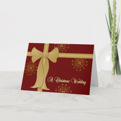 Lovely Christmas Wedding card or invitation From the Wedding collection at