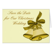 "Christmas Wedding" - Save the Date Card