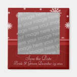 Christmas Wedding Save the Date Photo Magnet