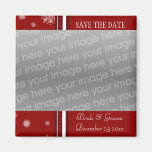 Christmas Wedding Save the Date Photo Magnet