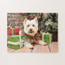 Christmas - West Highland Terrier - Abby Puzzles