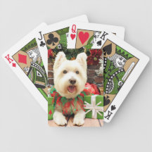 Christmas - Westie - Lucky Card Deck