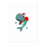 Christmas Whale Postcard