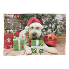 Christmas - Wheaten Terrier - Bailey Hand Towel
