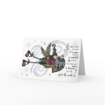 Christmas Whimsical Elf Boy Card by vogelcreative Christmas Whimsical Elf Boy Card