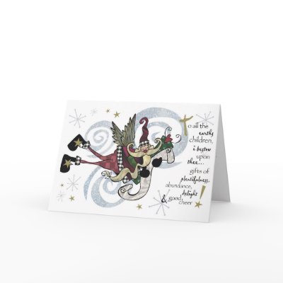 Christmas Whimsical Santa Card by vogelcreative