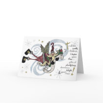 Christmas Whimsical Santa Card by vogelcreative Christmas Whimsical Santa Card