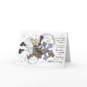 Christmas  Whimsical Snowman Card