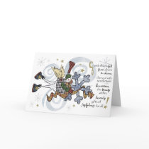 Christmas Whimsical Snowman Card by vogelcreative Christmas Whimsical Snowman Card