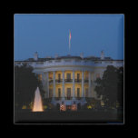 Christmas White House at Night Magnet