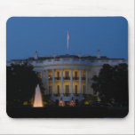 Christmas White House at Night Mousepad