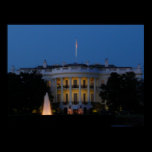 Christmas White House at Night Print