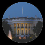 Christmas White House at Night Sticker