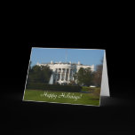 Christmas White House Card