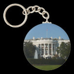 Christmas White House Keychain
