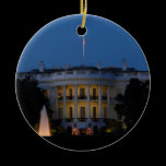 Christmas White House Ornament