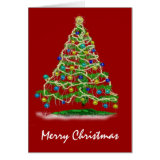 Christmas white text cards