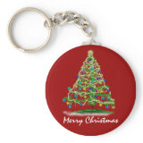 Christmas white text keychains