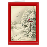 Christmas White Winter Wonderland Card