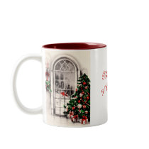 Christmas Window Coffee Mug by vintageamerican Christmas Window Coffee Mug
