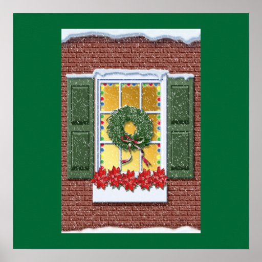 Christmas Window Art Christmas Window Paintings & Framed Artwork by
