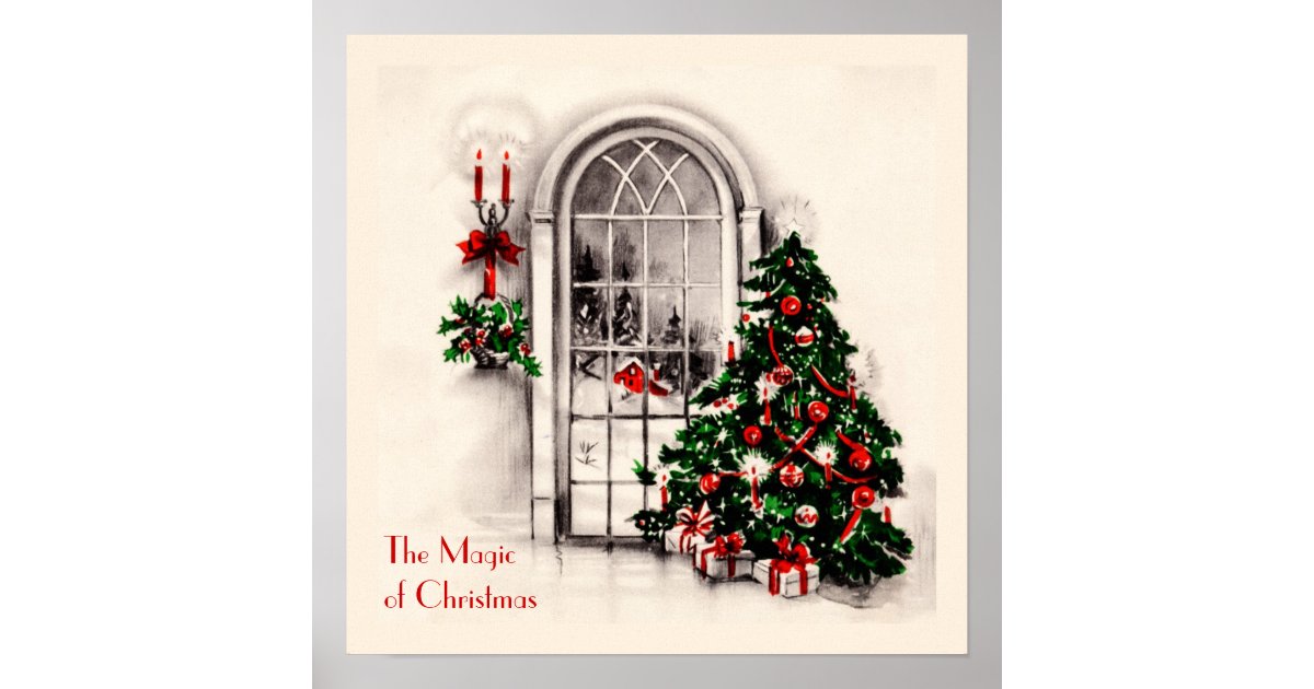 Christmas Window Poster Zazzle