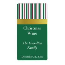 Christmas Wine Label