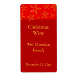 Christmas Wine Label