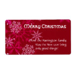 Christmas Wine Label