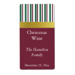 Christmas Wine Label