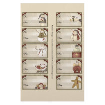 Christmas & Winter Gift Tags on a Sheet flyers