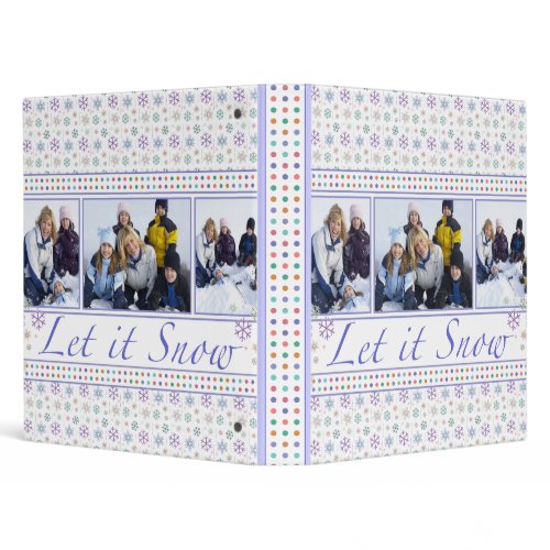 Memories of Our Winter Holiday – Beautiful Snowflake Notebook Binder / Photo Album