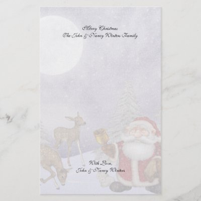 Christmas Winter Scenes Stationery