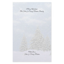 Christmas Winter Scenes Stationery