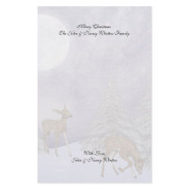 Christmas Winter Scenes Stationery