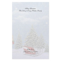 Christmas Winter Scenes Stationery by mickeyelvis128 Christmas Winter Scenes Stationery