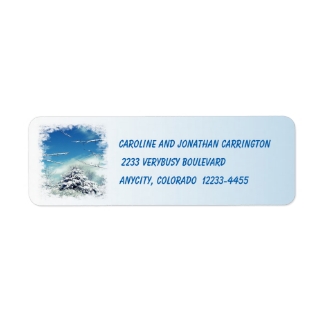 Christmas Winter Wonderland Return Address Labels